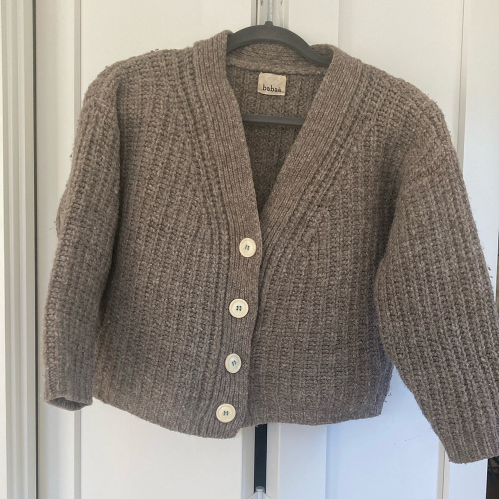 Babaa Sweater Cardigan no.19 Mist Preshrunk